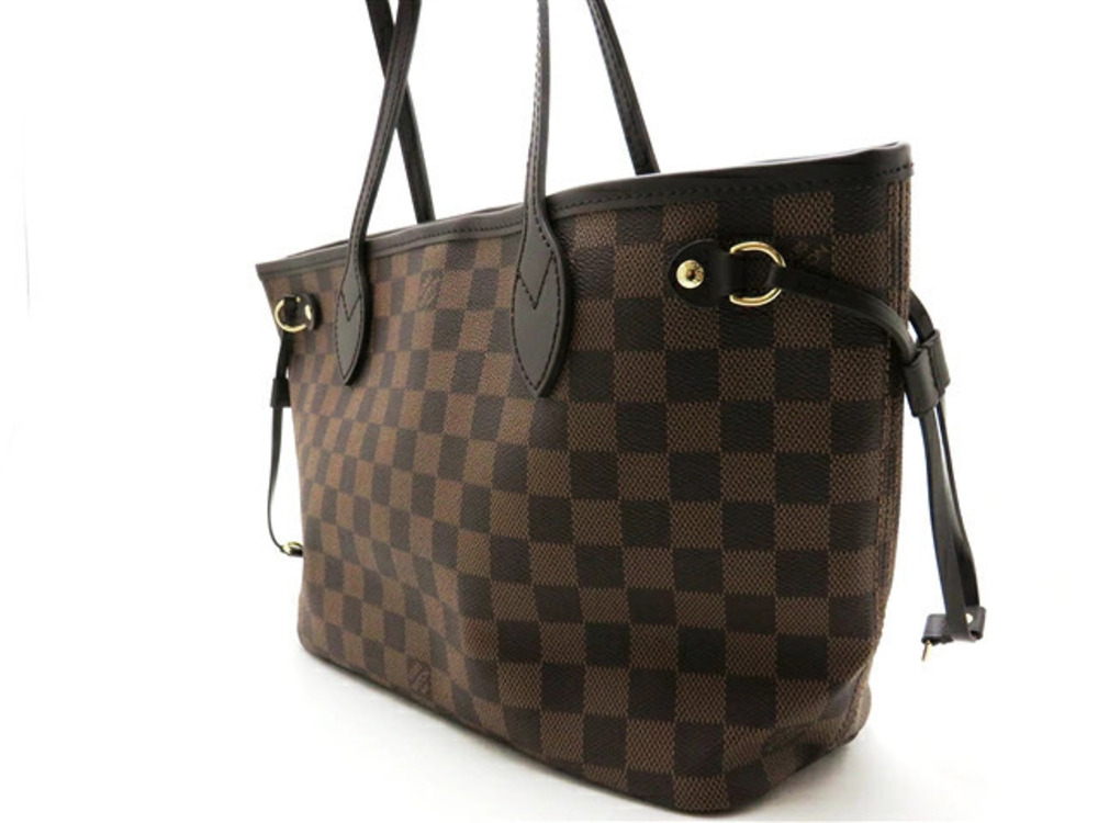 Louis Vuitton Damier Bag Neverfull Pouch Tote Brown
